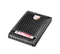 Brieftasche mit Geldscheinklammer - Schmuck/Accessoires. Schlanke Geldbörse aus PU-Leder. Zweifach faltbare Herrenbrieftasche mit großem Fassungsvermögen und Kartenhalter, kompatibel mit der Vordertas