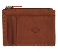 Brieftasche PIKÉ, Damen, braun (cognac), Leder, leicht glänzend, unifarben, Kleinlederwaren Brieftasche, echt Leder (90448104-0) cognac