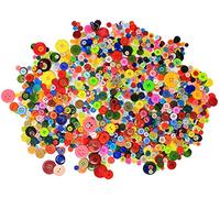 Bright Ideas 500 g gemischte Knöpfe für Bastelaktivitäten, bunte Knöpfe zum Stricken, Nähen und Basteln, sortierte Knöpfe für Weihnachten, Kunst, Handwerk, Kinder, dekorative DIY