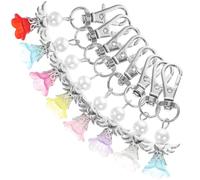 BRIGHTFUFU 8stücke Teiliges Flügel Schlüsselanhänger Set Bunte Hochzeit Deko Schutzengel Gastgeschenk Taufe Kommunion DIY Charm Anhänger Zufällige Farbe