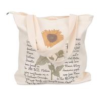 BRIGHTFUFU Canvas Tasche Damen mit Reißverschluss Blumiges Motiv Reusable Baumwoll Tote Bag Große Einkaufstasche für Alltag Schule Reisen Modische Umhängetasche für Frauen und Mädchen