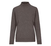 Brigitte von Schönfels Kaschmir Stehkragenpullover Taupe (Größe: 38) 38 braun