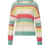 Brigitte von Schönfels Kaschmir Streifenpullover Sand/Khaki (Größe: 44) 44 beige