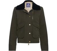 Brigitte von Schönfels Kurze Wachsjacke Khaki (Größe: 34) 34 grün