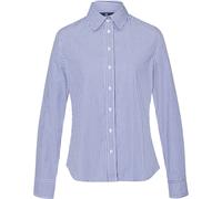 Brigitte von Schönfels Popelinebluse mit Streifen Blau/Weiß (Größe: 34) 34 blau