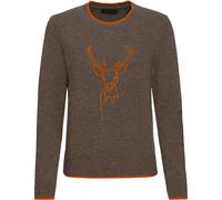 Brigitte von Schönfels Pullover mit Hirschmotiv Braun/Orange (Größe: 38) 38 braun
