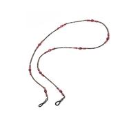 Brillenkette FIRETTI "zartes Design, bunt", bunt (metallfarben, schwarz, helllila, bunt), Tragebänder, DamenL:75cm, Gummi, Metall, mit Glasstein, L:75cm (58588748-0) metallfarben, schwarz, helllila, b