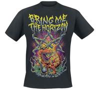 Bring Me The Horizon Smoking Dinosaur Männer T-Shirt schwarz M 100% Baumwolle Band-Merch, Bands