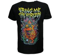 Bring Me The Horizon Smoking Dinosaur T-Shirt - Offizielles Merchandise L Schwarz