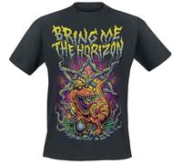 Bring Me The Horizon Smoking Dinosaur T-Shirt schwarz in L