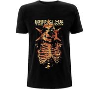 Bring Me The Horizon T Shirt Skull Muss Band Logo Nue offiziell Herren Schwarz M