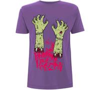 Bring Me The Horizon T Shirt Zombie Hands Band Logo Nue offiziell Herren Purple L