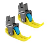 Briny River 2 x Rollen-Nähfuß, 1 Rolle, Ersatzteil, schmaler Rad-Nähfuß, geeignet für industrielle Einzelnadel-Nähmaschinen-Rad