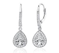 BRISA Silberohrringe mit klaren Zirkonen