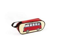 BRISA VW Collection Stifte-Schlamper-Feder-Schreibwaren-Mäppchen im T1 Bulli Bus Design 23cm Unisex (Classsic Bus/Rot)