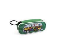 BRISA VW Collection Stifte-Schlamper-Feder-Schreibwaren-Mäppchen im VW T1 Bulli Bus Design Unisex (Love Bus/Grün)