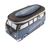 VW Collection - VW T1 Bus 3D Neopren Universaltasche - Kulturbeutel, Gr. 30 x 14 x 12 cm, schwarz/grau/rot (Rot/Schwarz)