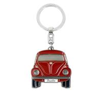 VW Collection by BRISA Schlüsselanhänger »VW Käfer«, Softemaille/Vernickelt, Rot