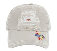 BRISA VW Collection - Volkswagen Baseball-Cap-Military-Kappe-Mütze-Cappy-Kopfbedeckung mit Käfer/Beetle Motiv (Love That Bug/Beige)