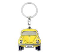 VW Collection by BRISA Schlüsselanhänger »VW Käfer«, Softemaille/Vernickelt, Gelb