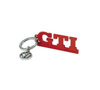 BRISA VW Collection - Volkswagen GTI Schlüssel-Anhänger mit VW-Charm, Geschenk-Idee/Fan-Souvenir/Retro-Vintage-Artikel (Rot)
