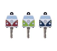 BRISA VW Collection - Volkswagen Schlüssel-Überzug-Kappen zur Identifizierung von Schlüsseln im T1 Bulli Bus Design (3ER Set)