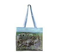BRISA VW Collection - Volkswagen Shopper-Bag-Einkaufs-Tasche-Beutel-PVC-16 Liter im T1 Bulli Design (Safari/Bunt)