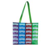 BRISA VW Collection - Volkswagen Shopper-Bag-Einkaufs-Tasche-PVC-16 Liter im T1 Bulli Design (Multicolor/Bunt)