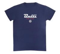 BRISA VW Collection - Volkswagen T-Shirt Unisex-Kurzarm mit T1 Bulli Bus Motiv aus Baumwolle (Bulli Driver/Blau/Größe M)