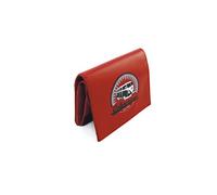 BRISA VW Collection - Volkswagen Unisex Retro-Vintage-Geld-Börse-Beutel aus Tarpaulin mit T1 Bus Design (Vintage/Rot)