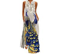 Briskorry 50s Vintage Retro Rockabilly Kleid Bleistiftkleid Pencil Etuikleid Businesskleider Einfarbig/Blumen Elegant Swing Kleider Mit Taschen Damen 50er Jahre Blumenmuster Ärmellos Damen