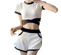 Briskorry Bademode Damen Bauchweg Sexy und Push ab,Zweiteilig Badeanzug High Waist Push Up Bikinis Badeanzug Zweiteiliger Push Up Sexy Badeanzüge Strandmode Triangel Geteilter Strandmode