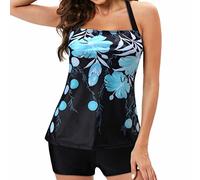 Briskorry Bikini Damen Set Bauchweg mit Push Up,Bikini Bauchweg Große Brüste Bademode V-Ausschnitt Sexy Zweiteiliger Push Up Sexy Bikini-Sets Leicht Badebekleidung Strand für Frauen