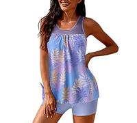 Briskorry Bikini Damen Set Push Up Bauchweg,Bikini Schwarz Zweiteiler Sets High Waist Push Up Bikinis Badeanzug Bikini Bauchweg Mode Crop Top Gerippte Farbblock Bademode Strandmode