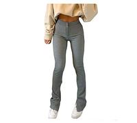 Briskorry Chino Hose Damen Cropped Freizeithose Elegant Slim Fit Sommerhose 7/8 Hose Sommer Chinohose Stretch Stoffhose Frauen Elegante Hosen Skinny Hose mit Taschen