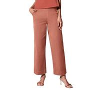 Briskorry Chino Hose Damen Stretch 7/8 Hosen Lang Sommer Einfarbig Freizeithose Elastischer Hoher Taille Sommerhose Casual Workout Hosen Twill Retrohose mit Taschen