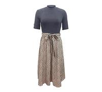 Briskorry Damen Abendkleid Lang mit Schlitz Schulterfreies Kleid,Sommerkleid Elegant Swing Midikleid Große Größen Maxikleid mit Tasche Kleider Abendkleider für Hochzeit Freizeitkleid Schön