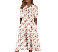 Briskorry Damen Abendkleid Lang Spitzenkleid Sexy mit Schlitz,Strandkleid Damen Große Größen T-Shirt Kleid Große Größen Lässige High Waist Festlich Partykleid Spaghettiträger Lange Kleider Partykleid