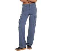 Briskorry Damen Cargohose Multi Taschen Jogginghose Sporthose Workwear Reißverschluss Armee Militär Wanderhose Outdoorhose Relaxed-Fit Chino Hose für Frauen