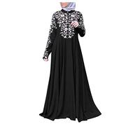 Briskorry Damen Gebetskleidung Muslimische Kleidung Einfach Loses Hoodie Gebet Robe mit Kapuzen Ramadan Abaya Freizeit Kleider Islamische für Frauen Gebetskleid