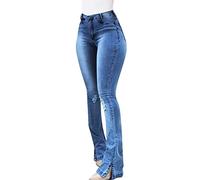 Briskorry Damen Hohe Taille Jeanshosen Stretch Gestickt Jeans Butt Lifting Skinny Jeanshose Sports Röhrenjeans Boyfriend Bleistifthose Frauen Eng Denim Freizeithosen
