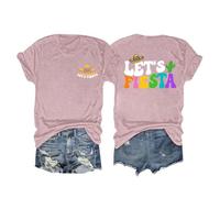 Briskorry Damen Kurzärmeliges T-Shirt, Oberteile Damen Sommer Elegant, T Shirt Kurzarm Rundhal Sommershirt Basic Druck Top Lose Casual Blusen Atmungsaktiv Leicht Longshirts Versatile Urlaub