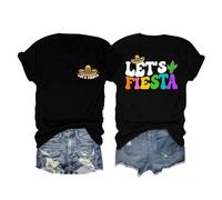 Briskorry Damen Kurzärmeliges T-Shirt, Oberteile Damen Sommer Elegant, T Shirt Kurzarm Rundhal Sommershirt Basic Druck Top Lose Casual Blusen Atmungsaktiv Leicht Longshirts Versatile Urlaub