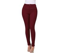 Briskorry Damen Skinny Jeans High Waist Deinm Jeggings Knopfleiste Stretch Hose mit Taschen Slim Fit Röhrenjeans Frauen Bleistiftjean Schlank Stylische Hosen