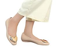Briskorry Damen Spitz Ballerinas Flache Loafers Schuhe Geschlossene Lässige Halbschuhe Wildleder Slip on Freizeitschuhe Elegant Flache Mokassins Mund Bootsschuhe Slippers Espadrilles Segelschuhe