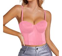 Briskorry Damen Tank Top Strap Basic Cami Sommerweste,Blusentops ärmellos Weste Damenblusen Sexy Spaghettiträger V-Ausschnitt Frauen Untershirts Casual Kurzarmshirt Leicht Atmungsaktiv