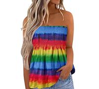 Briskorry Damen Tank Top Strap Basic Cami Sommerweste,Sommertop Leicht Camis Spaghetti Tops Spitzen Tunika Weste Lässige Crop Tops Beiläufige Unterhemden Frauen Locker Loose