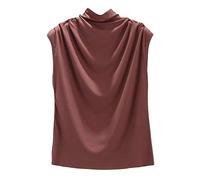 Briskorry Damen Tanktop Sommer Ärmellos Elegant Rundhals,Blusentops Festlich Camis Spaghetti Tops Spitzen Yoga Laufen Tanktops Teenager Oberteile Shirts Basic Unterhemd Einfarbig Freizeit Vest