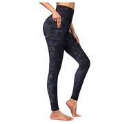 Briskorry Jeans Mit Gummizug Am Damen Gradient Sport Workout Lift Bedruckte Leggings Hosen Hohe Yoga Hintern Strumpfhosen Frauen Taille Laufende Yogahosen Leggins Schwarz Rot