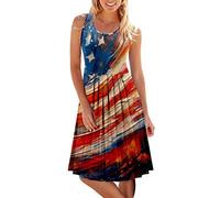 Briskorry Kleid Mit Schlitz Maxikleider Damen Sommer,Strandkleid Damen Lang T-Shirt Kleid Große Größen Lässige Party Strandkleid Boho Kleider Flowy Partykleid mit Taschen Freizeitkleid Einfarbige